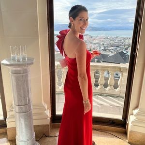 Aqua one shoulder scuba gown (original price new is $268)